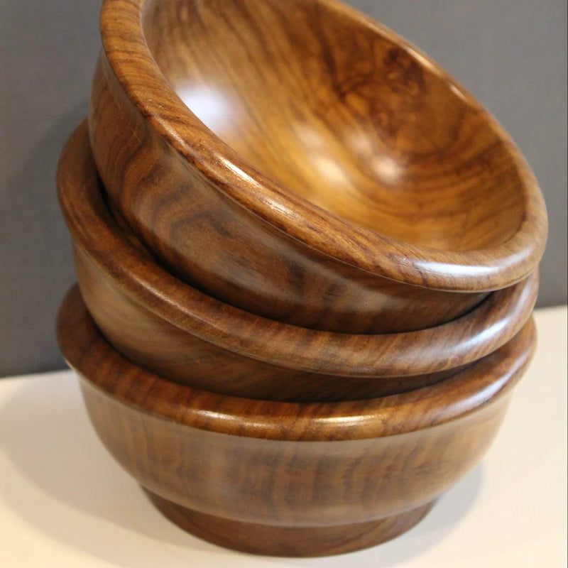 Wooden Sheesham Bowl || Food Grade|| Water Resistant|| Hot/Cold Meal || Handyfiner