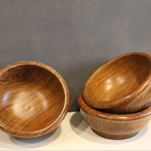 Wooden Sheesham Bowl || Food Grade|| Water Resistant|| Hot/Cold Meal || Handyfiner