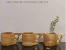 WOODEN ROYAL LOOK PREMIUM CUP || TEAK WOOD || SET OF 3/6