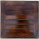 LOBBEY-BEAUTIFUL ANTIQUE STOOL WITH BRASS CUTTING DESIGN STORAGE FOR LIVING ROOM & BEDROOM FURNITURE