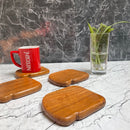 HANDYFINER BREAD SHAPE TEA COASTER SET ||PREMIUM QUALITY AND EXCELLENT FINISHING