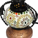 Handmade Wooden & Iron Electric Hanging Lantern