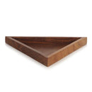 Handyfiner SHEESHAM WOOD TRIANGULAR CONTAINER TRAY SET WITH SPOONS