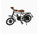 Wooden Wrought Iron Cycle Toy for Kids || Home Decor || Showpiece || 7 x 11 Inches || Antique Black.