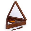 Handicrafts Goods Wooden Triangle Shape Spice Box