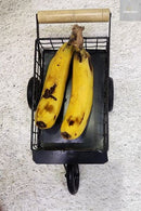 Presents Wooden & Iron Platter Trolley for Kitchen/Dinning Table Snack Dish Serving