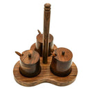 3 COMPARTMENT REAL SHEEHSAM WOOD DRY FRUIT BOX/ SPICE BOX/ STORAGE BOX/MASALA BOX SET CONTAINER