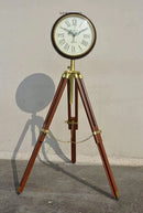 HANDYFINER Wooden Tripod Stand 64 inches with Watch for Home Decoration
