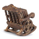 HANDYFINER Antique Miniature Chair Wooden Coaster