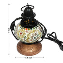 Handmade Wooden & Iron Electric Hanging Lantern