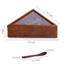 Handicrafts Goods Wooden Triangle Shape Spice Box