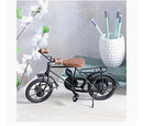Wooden Wrought Iron Cycle Toy for Kids || Home Decor || Showpiece || 7 x 11 Inches || Antique Black.