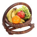 BEAUTIFUL ROSE WOOD FRUIT/VEGETABLES FOLDABLE BASKET