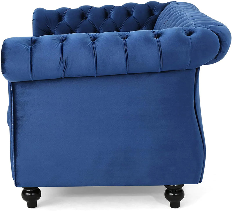 Karen Traditional Chesterfield Loveseat Sofa