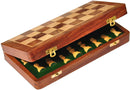 HANDYFINER Wooden Folding Handmade Chess Board Set | 12x12 inches