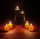Wooden Traditional Diyas/Candles Lights Diwali Special with 3 candles.