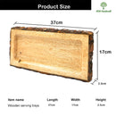 ANTIQUE STYLE BARK SERVING PLATTER II WOODEN TRAY II SERVING PLATTER