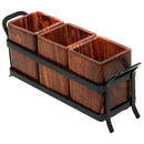 Handyfiner WOODEN & WROUGHT IRON CUTLERY HOLDER/TABLE ORGANIZER/MULTIPURPOSE STAND