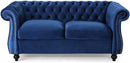Karen Traditional Chesterfield Loveseat Sofa