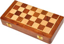 HANDYFINER Wooden Folding Handmade Chess Board Set | 12x12 inches