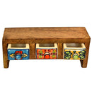 WOODEN & CERMAIC MINI CHEST
