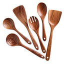 Kitchen Utensils Set,NAYAHOSE Wooden Cooking Utensil Set Non-stick Pan Kitchen Tool Wooden Cooking Spoons and Spatulas Wooden Spoons for cooking salad fork