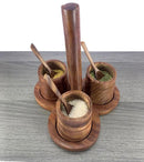 3 COMPARTMENT REAL SHEEHSAM WOOD DRY FRUIT BOX/ SPICE BOX/ STORAGE BOX/MASALA BOX SET CONTAINER