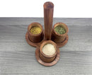 3 COMPARTMENT REAL SHEEHSAM WOOD DRY FRUIT BOX/ SPICE BOX/ STORAGE BOX/MASALA BOX SET CONTAINER
