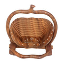 BEAUTIFUL ROSE WOOD FRUIT/VEGETABLES FOLDABLE BASKET