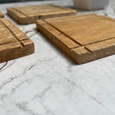 Mango wood Coaters set of 4||Premium quality ||Excellent finishing.