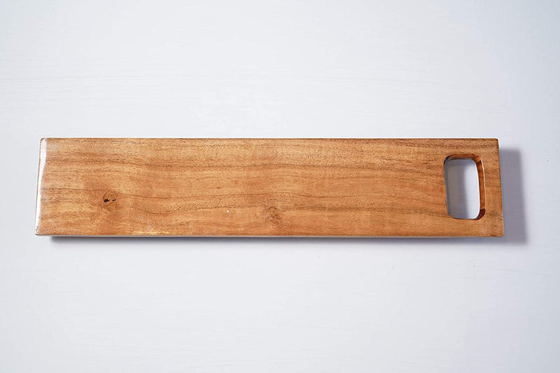 HANDYFINER Classy Look Slim Platter and Chopping Board || Food Safe || Acacia Wood ||