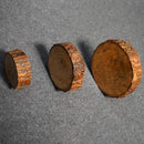 HAND CRAFTED BARK TRAY SET OF 3