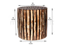LOBBEY ROUND WOODEN STOOL FROM NATURAL WOODEN LOGS FOR BEDROOM/ LIVING ROOM/ TEA/ COFFEE TABLE