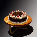 Wooden Cake Stand for Dining Table | Acacia  Wood Dessert Stand Pedestal | Cake, Dessert, Pizza, Cup Cakes, Muffins Stand || Food Safe||CS-01