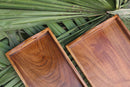 HANDYFINER Wooden Serving Tray || Set of 2 || Acacia Wood || Water Proof || Food Safe ||
