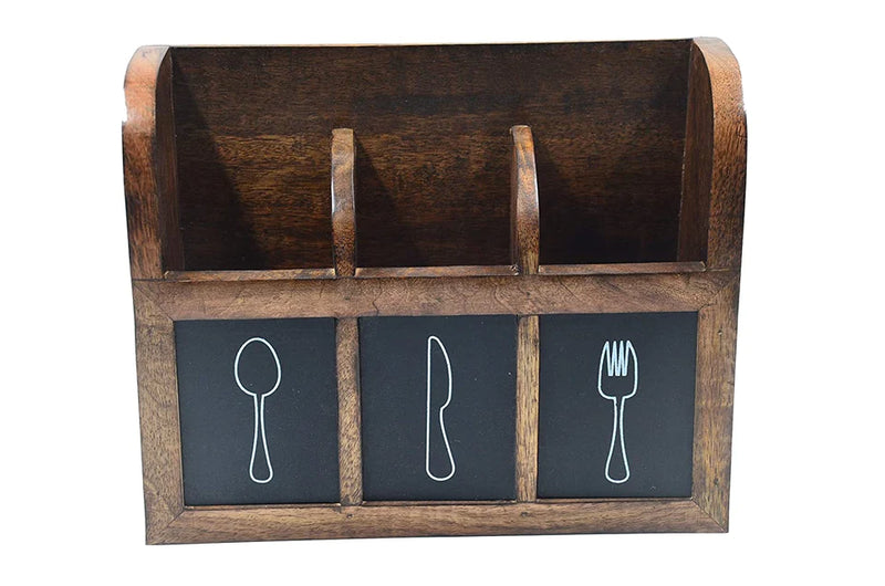 Handcrafted Wooden Cutlery Stand