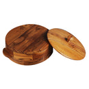 TEAK WOOD CHAPATI BOX/ ROTI BOX/ WOODEN CASSEROLE