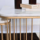 Square Tethered Metallic Table