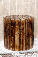 LOBBEY ROUND WOODEN STOOL FROM NATURAL WOODEN LOGS FOR BEDROOM/ LIVING ROOM/ TEA/ COFFEE TABLE