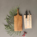 HANDYFINER Acacia Wood Chopping Board || Set of 2 || Acacia Wood || Water Proof || Food Safe || Can be Used as Platter