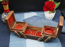 HANDCRAFTED 3 IN 1 WOODEN JEWELRY BOX