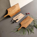HANDYFINER Acacia Wood Chopping Board || Set of 2 || Acacia Wood || Water Proof || Food Safe || Can be Used as Platter