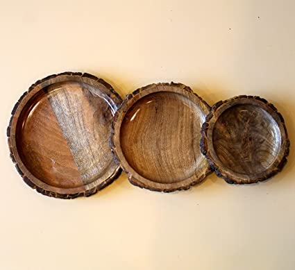 Wooden Bowl/Platter/Tray (Set of 3)