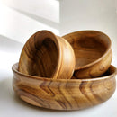 Wooden Matka Bowl || Set of 3 || Food Safe || Acacia Wood || Hot/Cold Meal