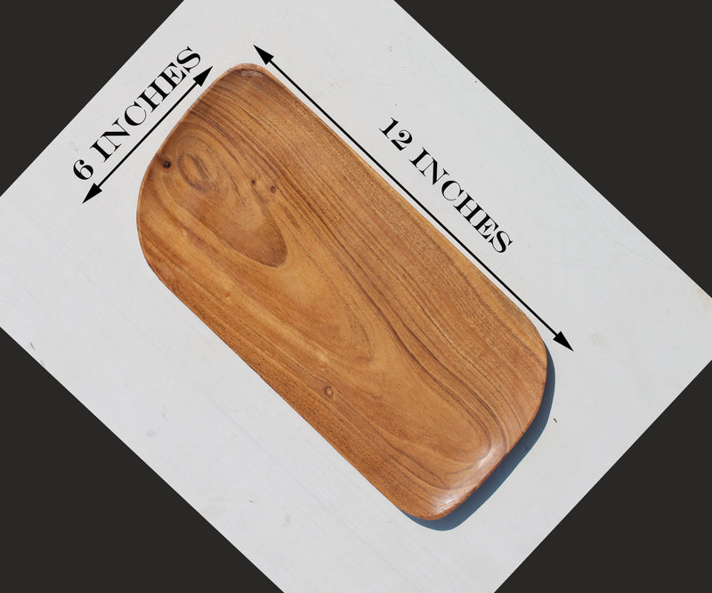 WOODEN SERVING TRAY || PLATTER