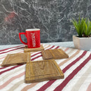 Mango wood Coaters set of 4||Premium quality ||Excellent finishing.