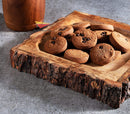 LOBBEY BARK/BUCKLE WOODEN SERVING TRAY