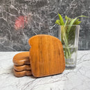 HANDYFINER BREAD SHAPE TEA COASTER SET ||PREMIUM QUALITY AND EXCELLENT FINISHING