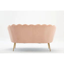 Velvet Flared Arm Loveseat