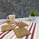 Mango wood Coaters set of 4||Premium quality ||Excellent finishing.